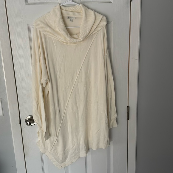 Cato 26/28 Ivory Cowl Neck Long Sweater - Picture 1 of 5